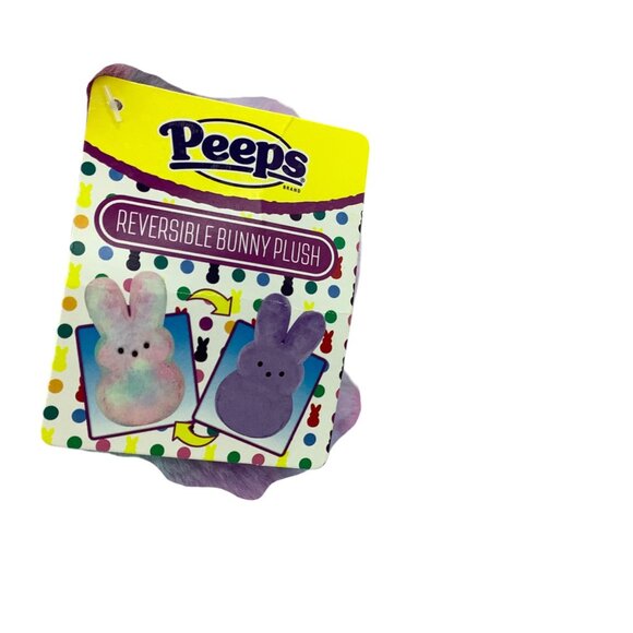 Peeps Reversible Bunny Plush Toy Multicolor Soft Stuffed Animal For Kids NWT 12” - Picture 3 of 9